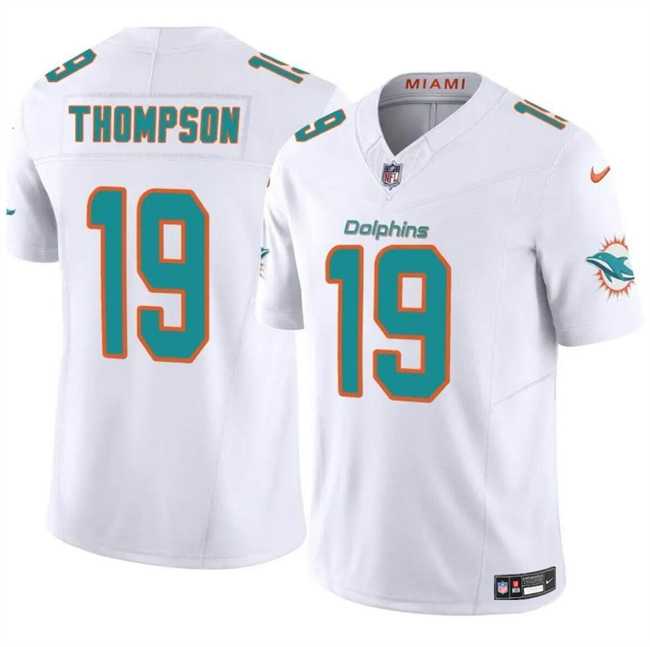 Men & Women & Youth Miami Dolphins #19 Skylar Thompson White 2024 F.U.S.E Vapor Limited Football Stitched Jersey